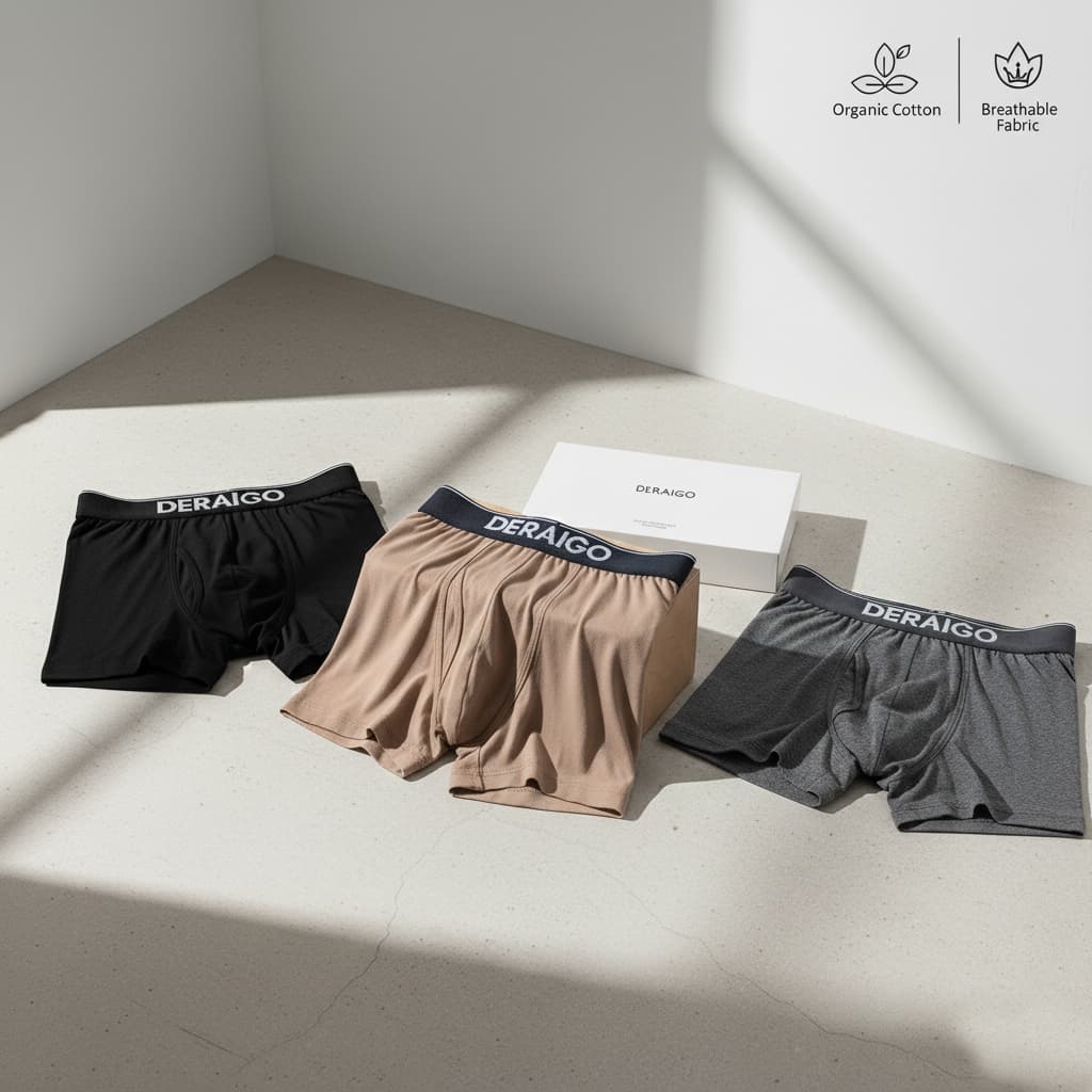 Pack of 3 - Deraigo Men's Premium Boxer Briefs